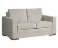 Gray sofa on a white background