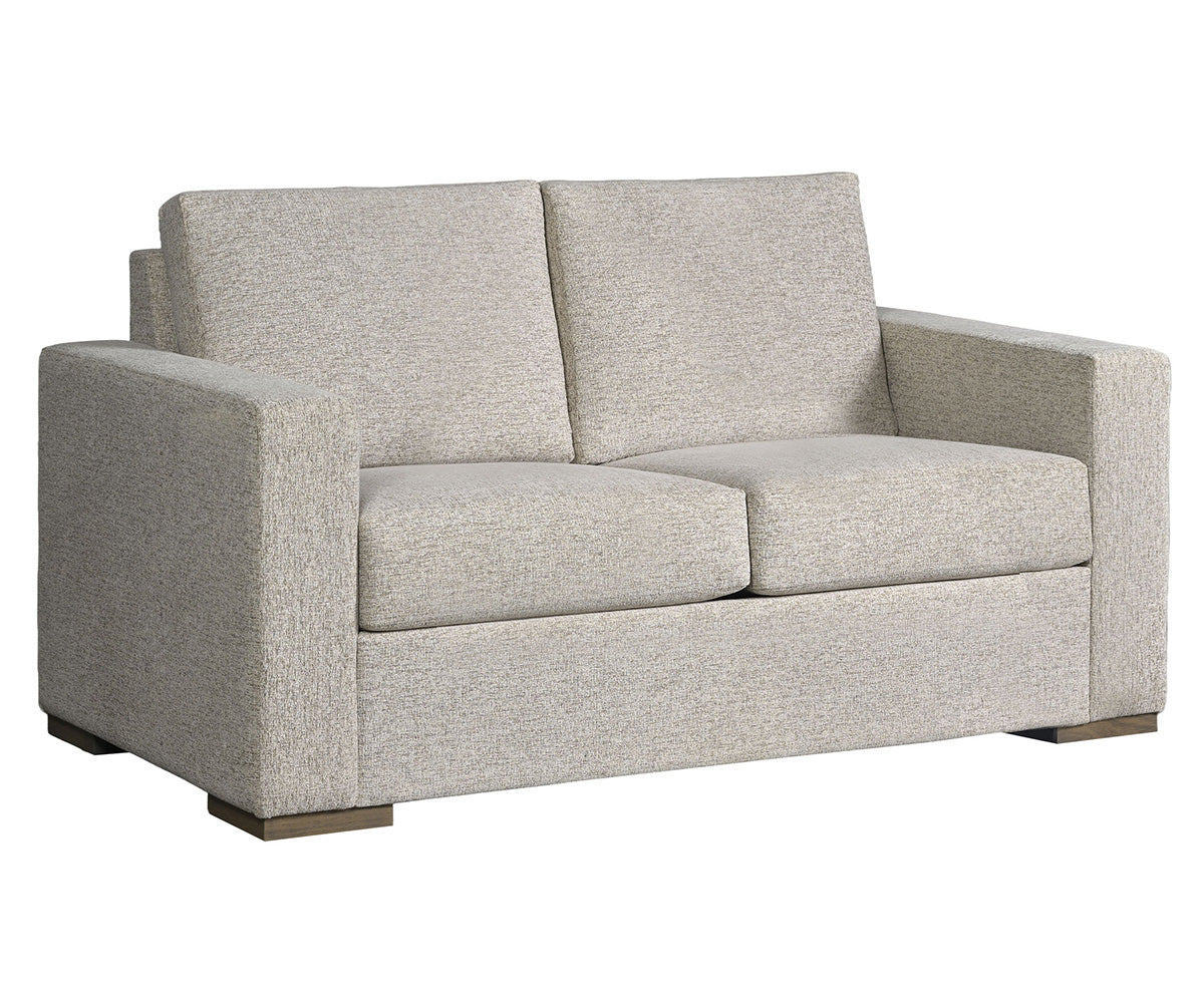 Gray sofa on a white background