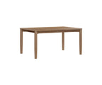 Wooden table on a white background