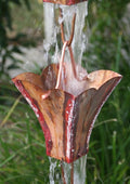 Large Square Cups Copper Rain Chain