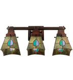 20"W Mackintosh Leaf 3 LT Vanity Light