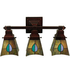 20"W Mackintosh Leaf 3 LT Vanity Light