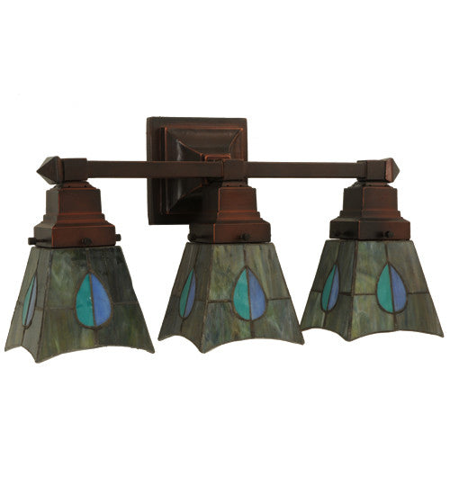 20"W Mackintosh Leaf 3 LT Vanity Light