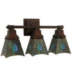 20"W Mackintosh Leaf 3 LT Vanity Light