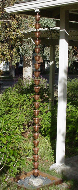 Copper Bells Rain Chain
