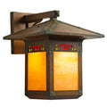 Glen Canyon Fixed Arm Sconce with 9" Roof 402-8