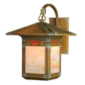 Glen Canyon Hooked Arm Sconce with 9" Roof 402-1