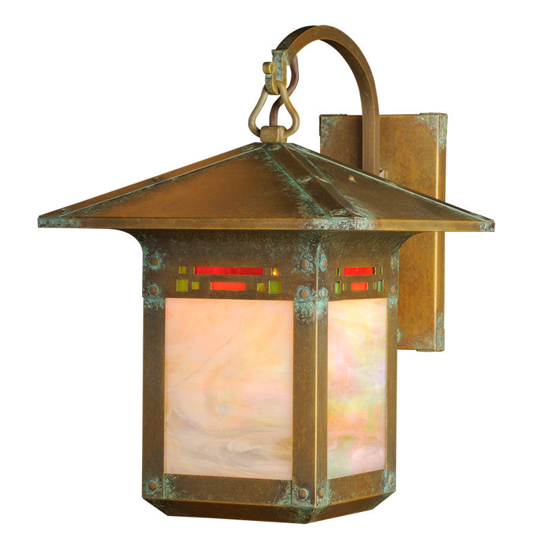 Glen Canyon Hooked Arm Sconce with 9" Roof 402-1