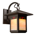 Glen Canyon Hooked Arm Sconce with 16" Roof 404-1