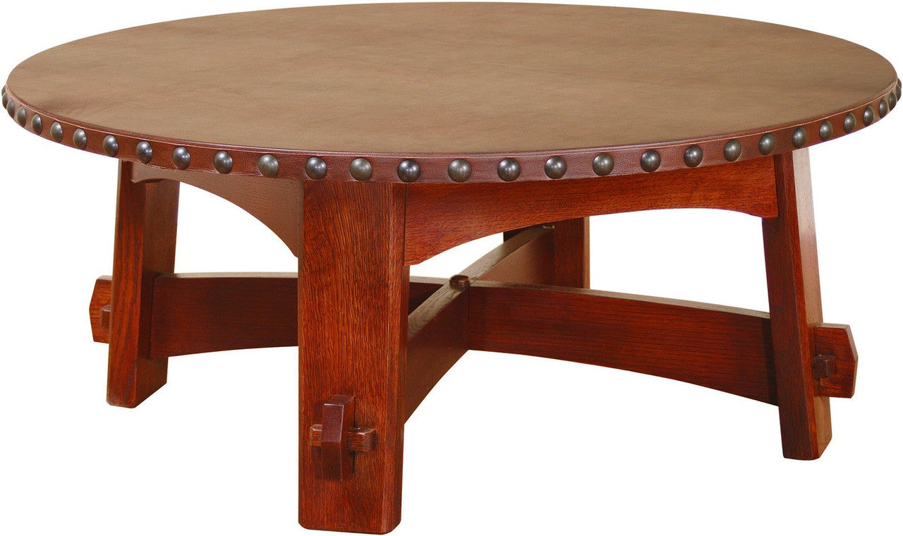 Stickley Commemorative Coffee Table with Leather Top