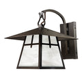 Palisades Hooked Arm Sconce with 12" Roof 423-1