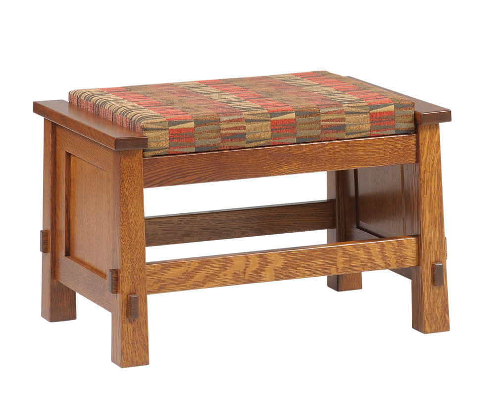 Olde Shaker with Panels Ottoman