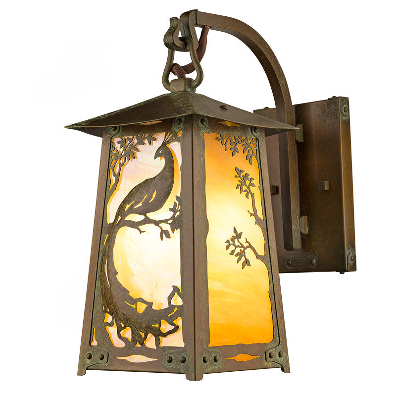 Baldwin Hooked Arm 13" Roof Outdoor Sconce 605-1