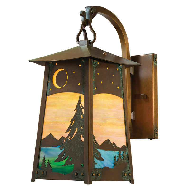 Baldwin Hooked Arm 5" Roof Outdoor Sconce 602-1