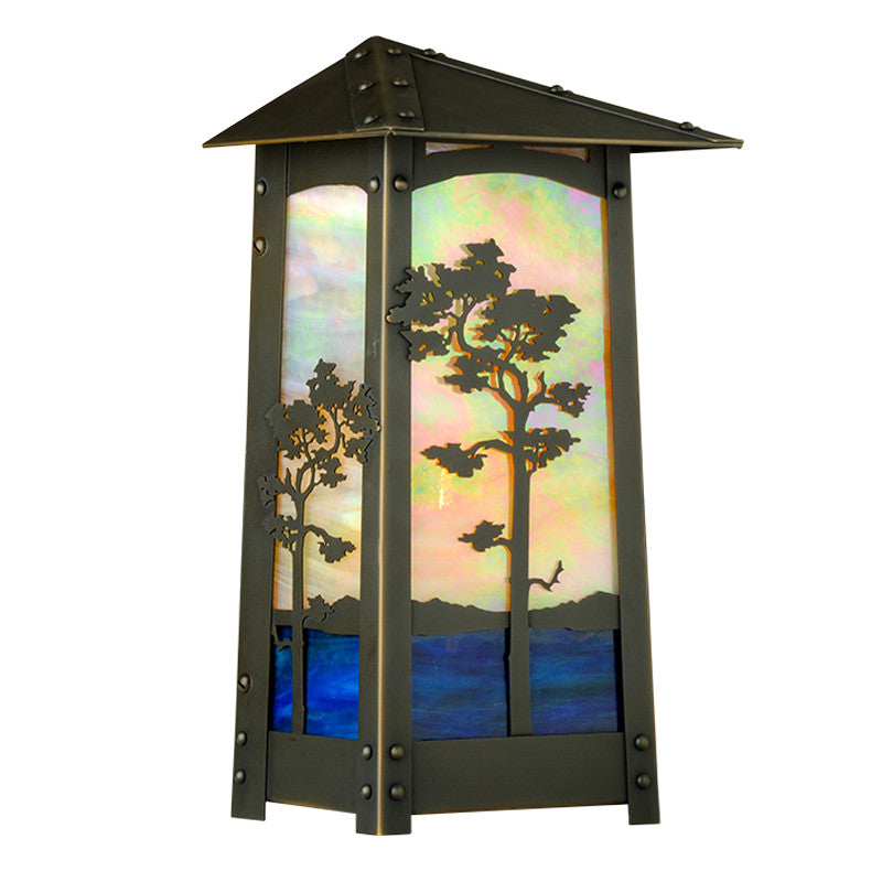 Cobblestone Flush Wall 7" Roof Outdoor Sconce 633-2
