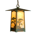 Cobblestone Chain Pendant with 12-1/2" Roof 634-4