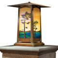 Cobblestone Column Mount with 17" Roof 635-6