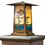 Cobblestone Column Mount with 17" Roof 635-6