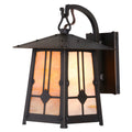 Poplar Glen Hooked Arm Sconce with 8.25" Roof 643-1