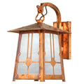 Poplar Glen Hooked Arm Sconce with 14" Roof 645-1