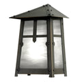 Poplar Glen Flush Wall Sconce with 14" Roof 645-2