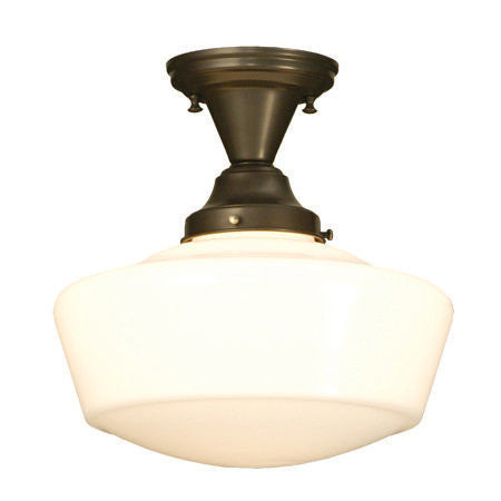12" Schoolhouse Semi Flushmount 78011-M
