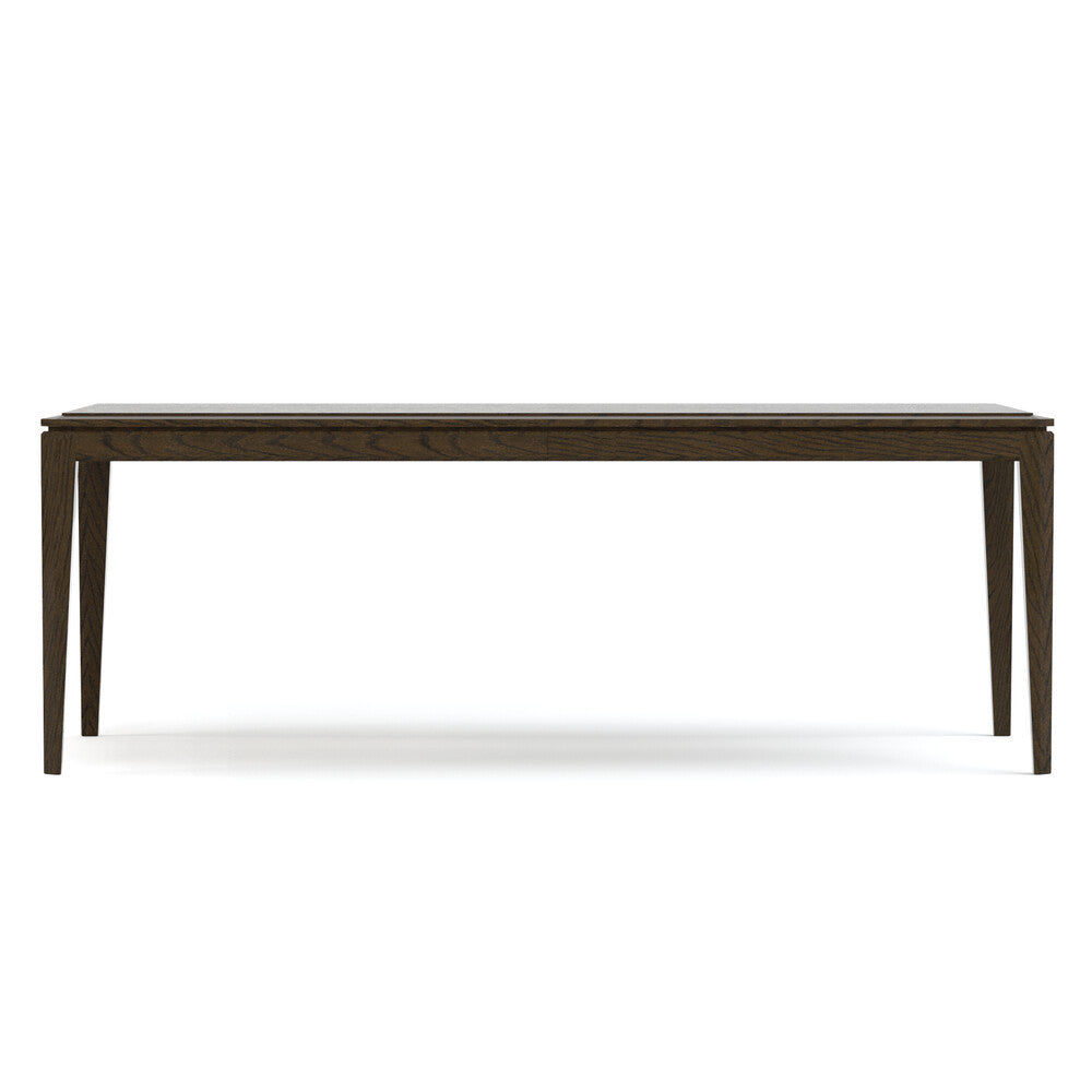 Wooden table on a white background