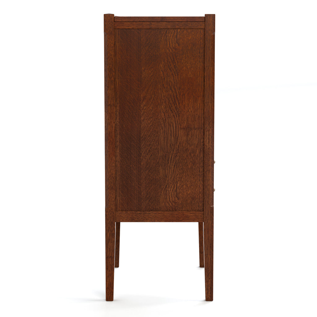 Side view of jewelry chest.