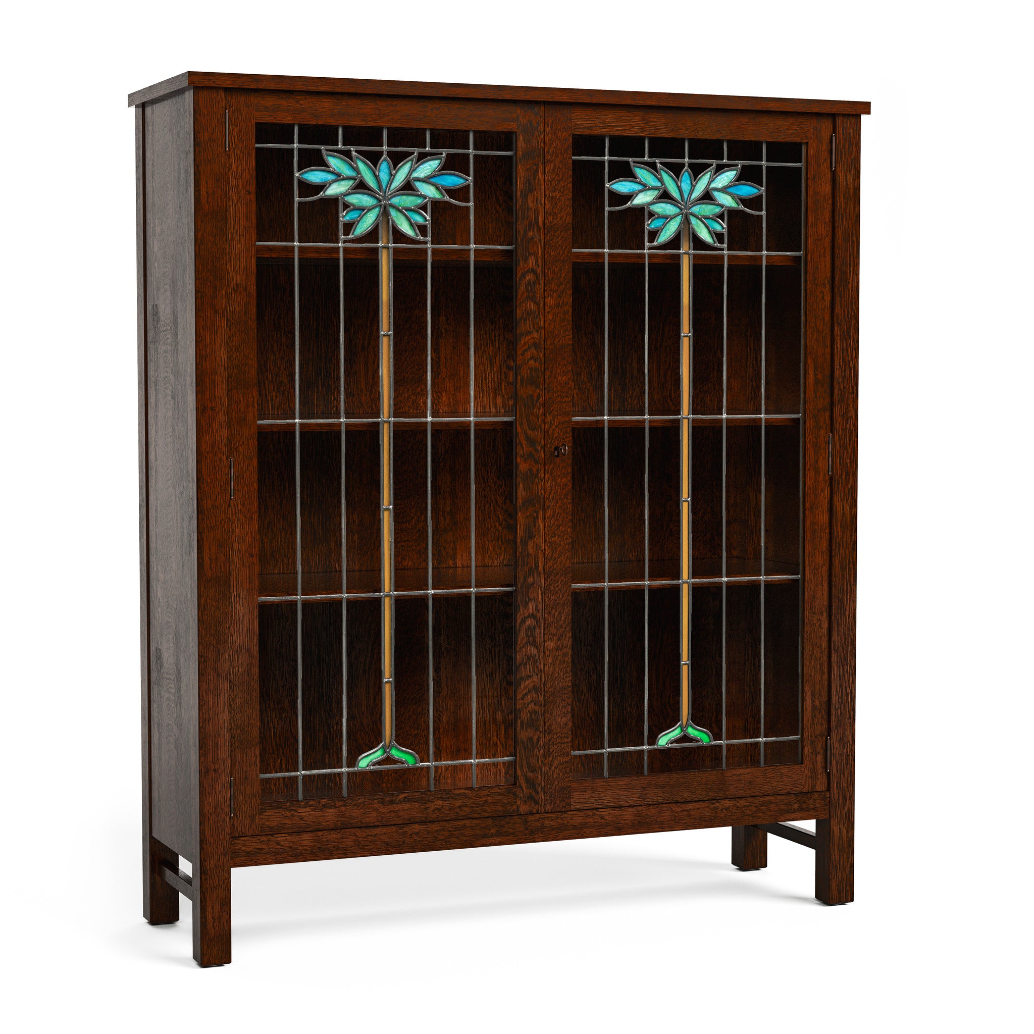 Stickley LaSalle Stained Glass Bookcase Promo – 125th Anniversary Edition