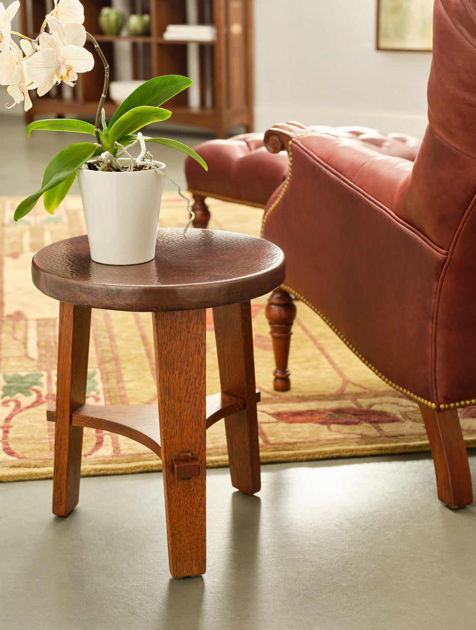 Stickley Little Treasures Copper-Top Tabouret Promo