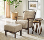 Hudson Valley Wood-Frame Ottoman By Stickley