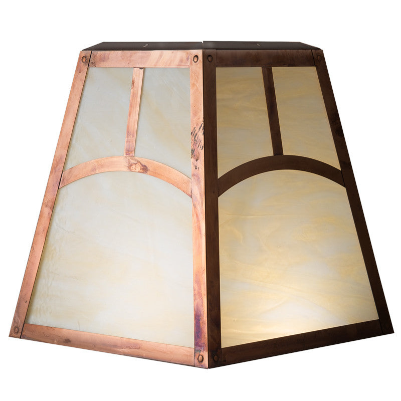 Palisades Hooked Arm Sconce with 18" Roof 425-1
