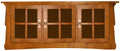Aurora Crofter TV Console - 65W, One Shelf, Two Flip Fronts, Four Drawers