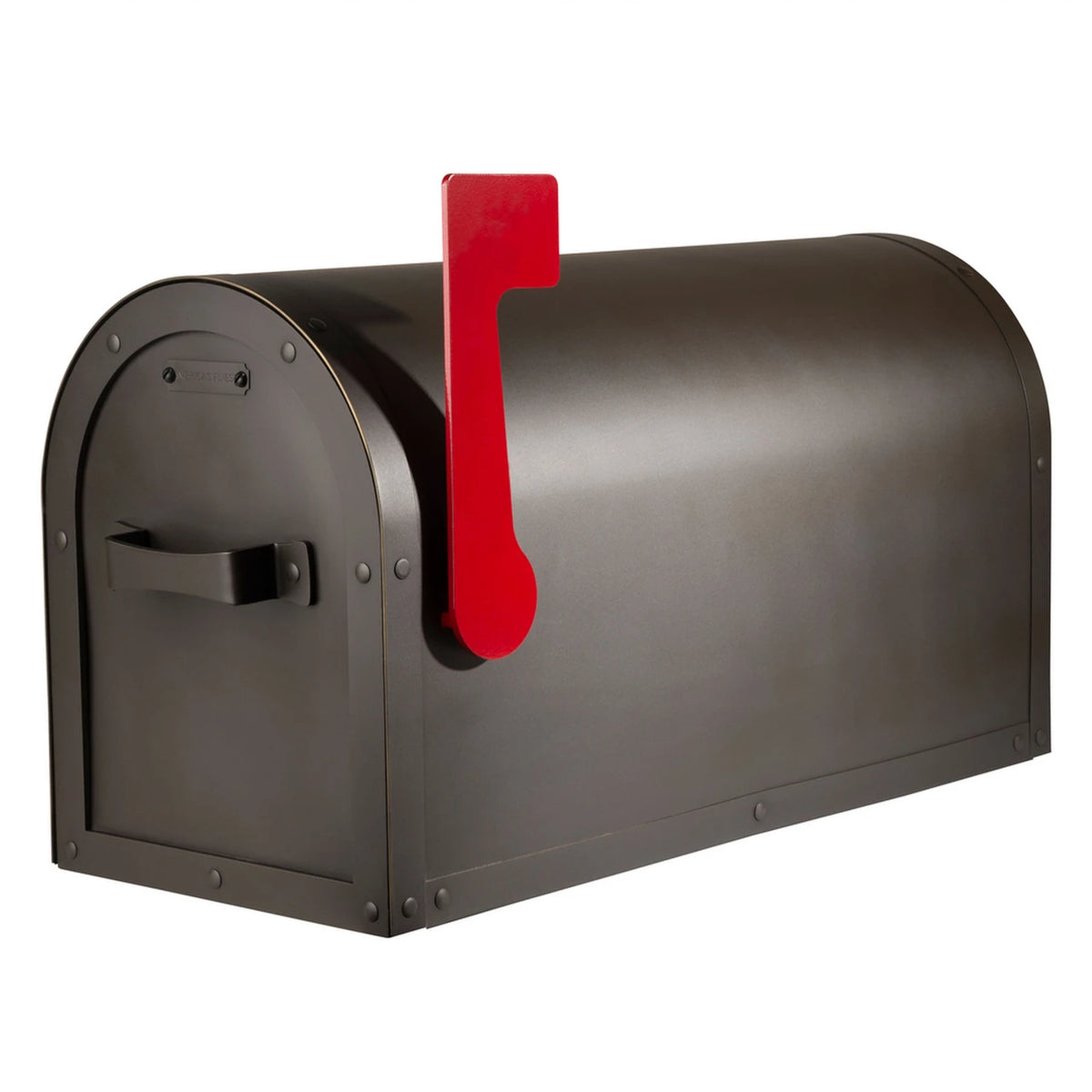 Arched Solid Brass Post Mount Mailbox  AF-501