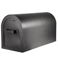 Arched Solid Brass Post Mount Mailbox  AF-501