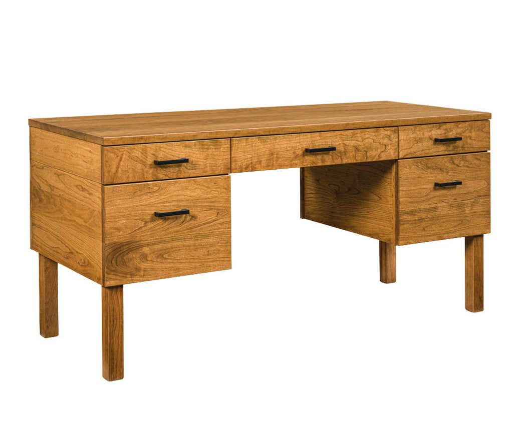 Lexington Writing Desk with File Drawers