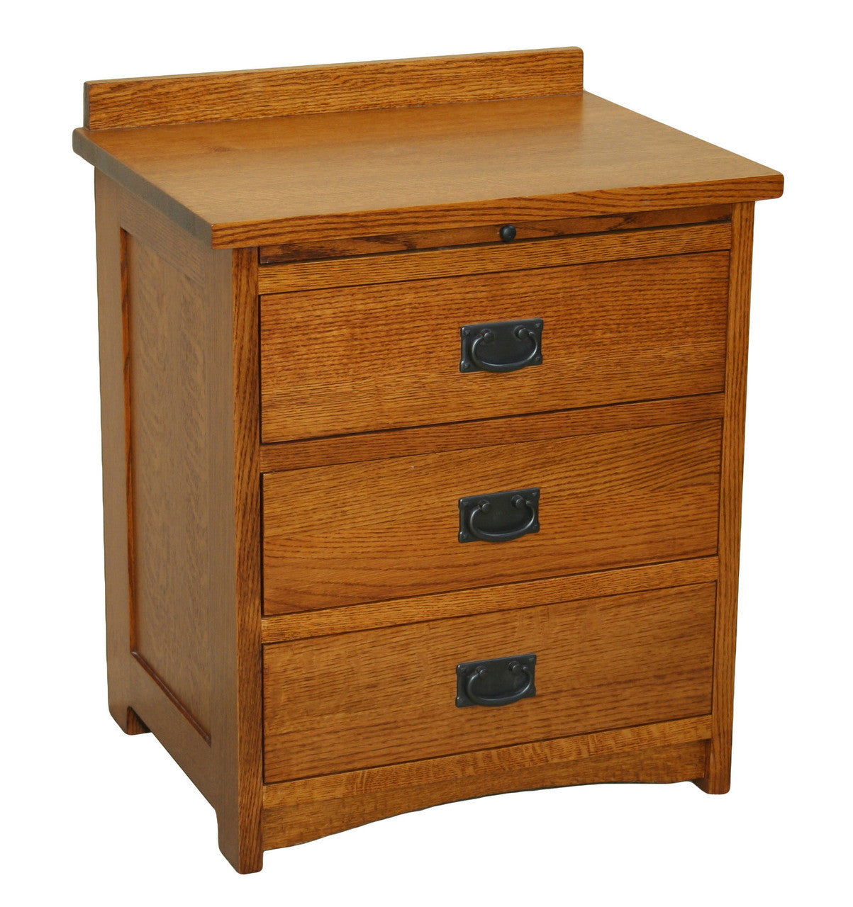 American Mission 3-Drawer Nightstand w/ Pullout Shelf