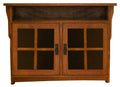 American Mission TV Console - 46W, Two Glass Doors