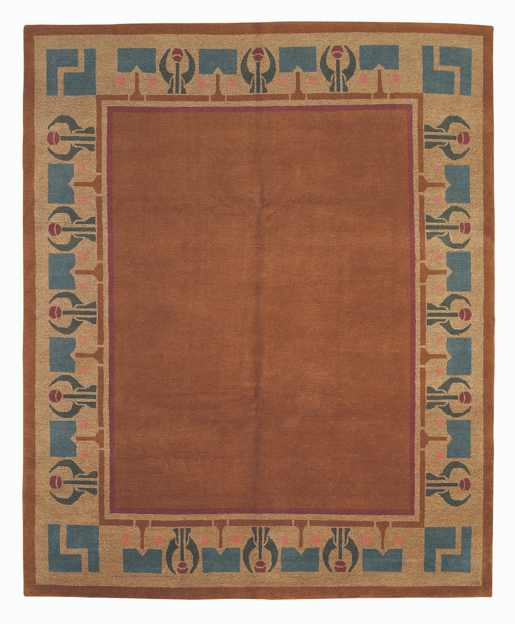 Craftsman Arrowroot Persimmon Rug