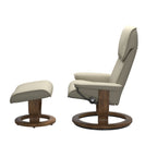 Stressless Admiral Classic Chair and Ottoman