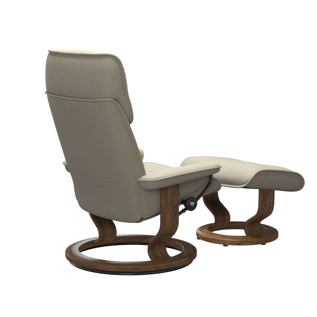 Stressless Admiral Classic Chair and Ottoman