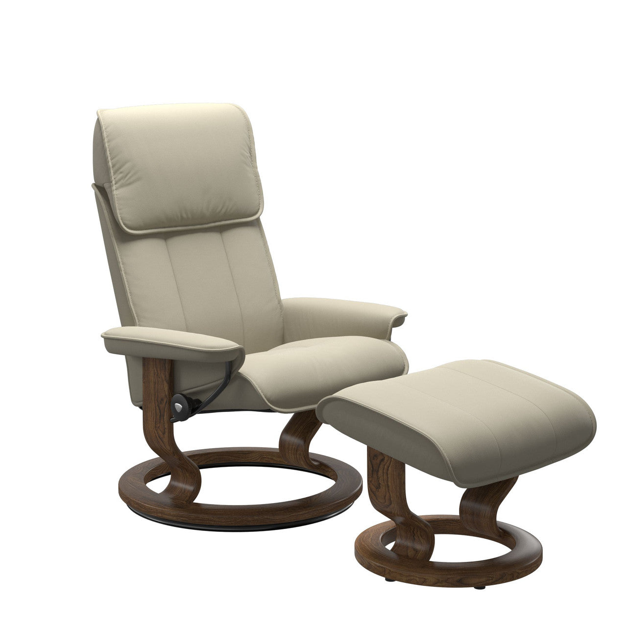 Stressless Admiral Classic Chair and Ottoman