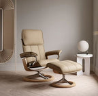 Stressless Admiral Signature Base Chair and Ottoman