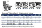 Stressless Admiral Signature Base Chair and Ottoman