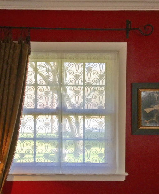 Art Deco Lace Curtain Panel