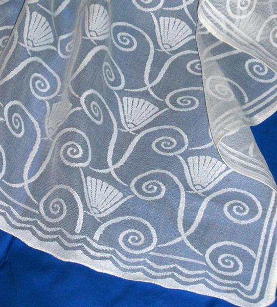 Art Deco Lace Curtain Panel