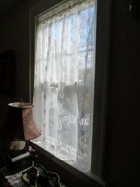 Art Deco Lace Curtain Panel