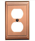 Art Nouveau Duplex Copper Outlet