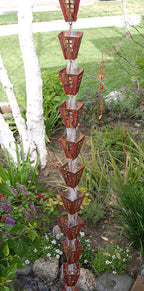 Arts and Crafts Copper Rain Chain