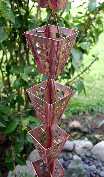 Arts and Crafts Copper Rain Chain